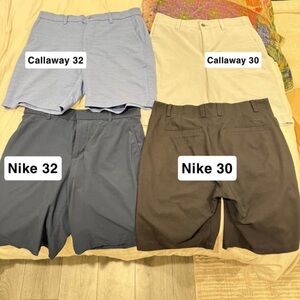 Nike & Callaway Men's Golf Shorts